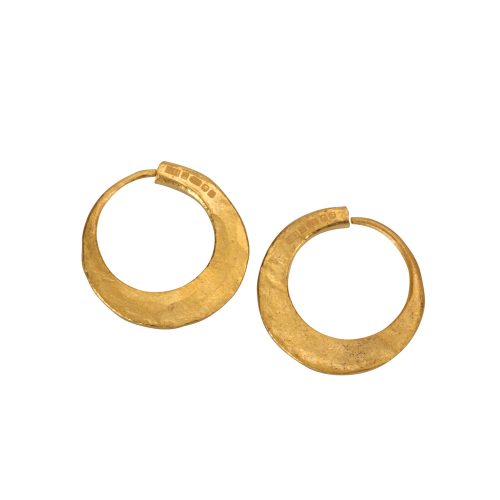 24ct pure gold hoops earring