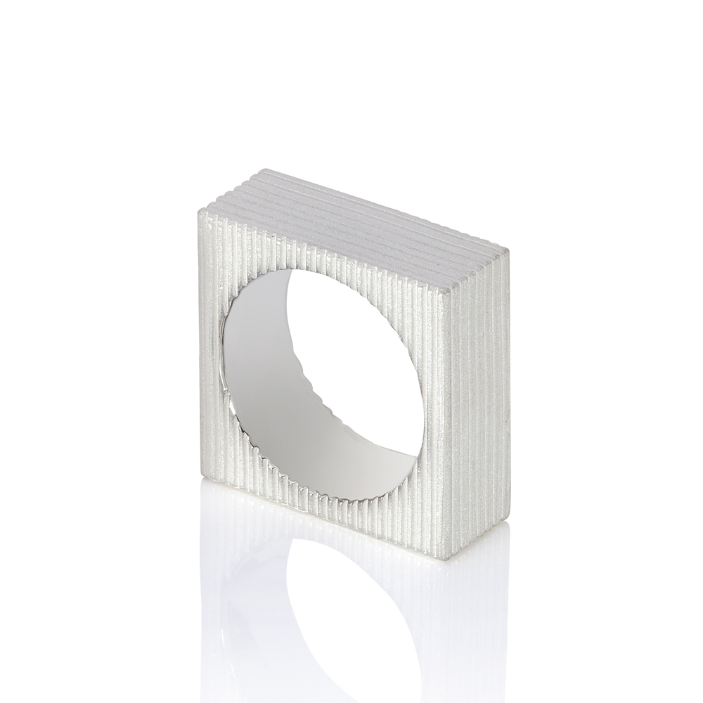 cube ring - textured